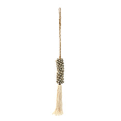 The Shell & Cotton Tassel - Gri, Bazar Bizar