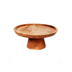 The Teak Root Cake Dish - S, Bazar Bizar, S