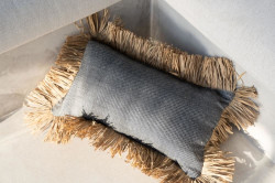 Husa de perna Cotton Bonita - Negru natural - 30x50, Bazar Bizar - Img 2