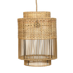 Lustra Bazar Bizar Colonial, Natural, Ratan, 30x30x40 cm - Img 6