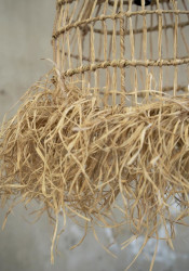 Lustra Casita - Natural - L, Bazar Bizar, Ratan, 60x60x85 - Img 5