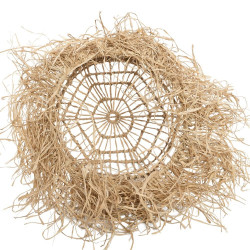 Lustra Casita - Natural - S, Bazar Bizar, Ratan, 40x40x65 - Img 8
