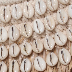 The Raffia Cowrie Mirror - Natural White - Img 7