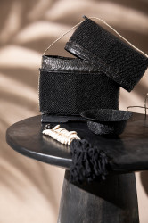 Brelocul Macrame Fishbone - Negru, Bazar Bizar - Img 2