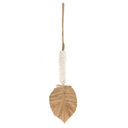 Ciucure de coajă de rafie - alb natural, Bazar Bizar