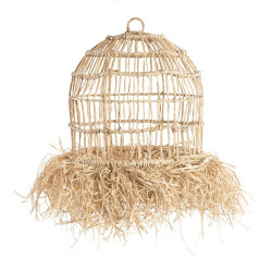 Lustra Casita - Natural - S, Bazar Bizar, Ratan, 40x40x65