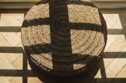 Pouf din iarbă de mare - Natural - M, Bazar Bizar