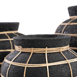 The Belly Vase - Negru Natural - L, Bazar Bizar - Img 4