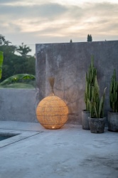 The Wonton Floor Lamp - Pendant - Natural 50x80