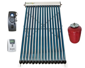 PACHET Colector Solar 30 tuburi + Grup pompare + Controller Resol 3T1 + Vas expansiune 24L