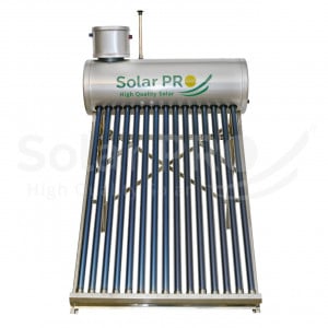 PACHET Panou Solar 195L Apă Caldă, Inox, 3-4 Persoane + Pompă presiune + Controler solar M8 - Img 2