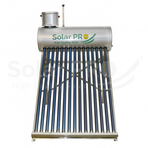 PACHET Panou Solar Apă Caldă Nepresurizat 195L Inox, 3-4 Persoane + Pompă presiune + Controler solar M8 - Img 2