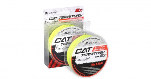 Fir Textil Mikado Cat Territory Octa Braid - 0.70Mm/76.4Kg/150M - Fluo Yellow