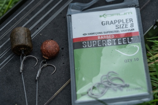 Korum Grappler Hook Size 6 Barbed 10Buc/Plic