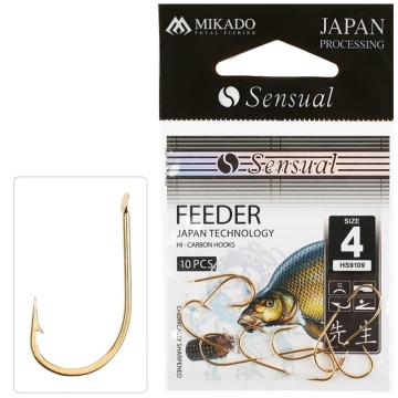 Carlige Sensual Feeder 9109 Nr. 6 Gold 10Buc - Img 1