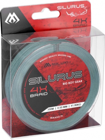 Fir Textil Silurus 4 X Braid - 0.50Mm/41.80Kg/300M - Green - Img 2