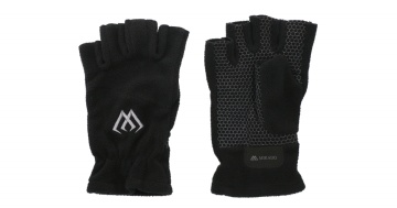 Manusi Mikado Fleece - Half Finger Xl - Black - Gray