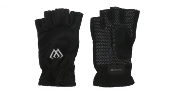 Manusi Mikado Fleece - Half Finger Xl - Black - Gray