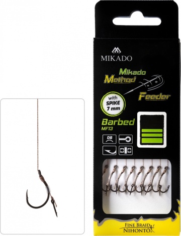 Method Feeder Rig - Ac De Momeala - Carlig Nr.6 / Fir Textil 0.16Mm/10Cm - 8Buc - Img 3