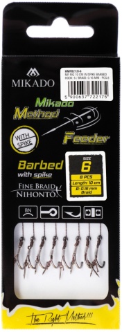 Method Feeder Rig 10 Cm - Ac Momeala:-Carlig 6 /Fir Textil 0.16 Mm -10Cm 8Buc - Img 3