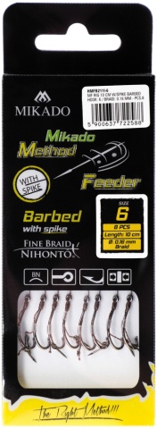 Method Feeder Rig 10 Cm Ac Momeala:- Carlig 6 /Fir Textil 0.16 Mm -8Buc - Img 3