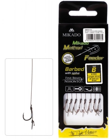 Method Feeder Rig 10 Cm - Ac Momeala:-Carlig 6 /Fir Textil 0.16 Mm -10Cm 8Buc