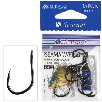 Carlige Sensual - Iseama W/Ring Nr.8 Black N. 10Buc
