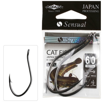 Carlige Sensual Catfish Nr 4/0 Black N. 2 Buc - Img 2