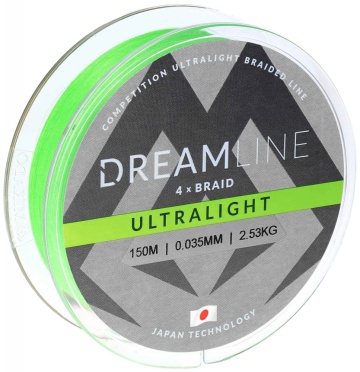 Fir Textil Dreamline Ultralight - 0.035Mm/2.53Kg/150M - Fluo Green