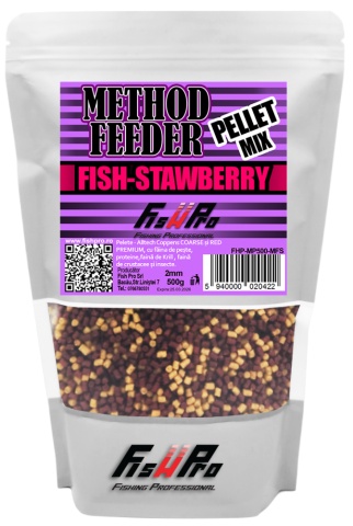 Pelete Method Feeder Pellet 500G Fish-Strawberry - Img 2