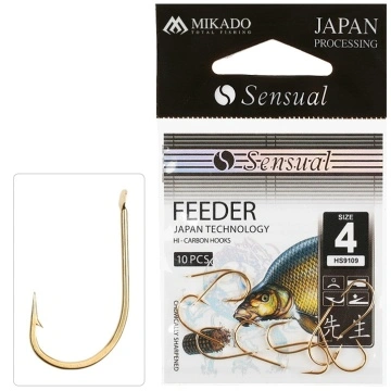 Carlige Sensual Feeder 9109 Nr. 10 Gold 10Buc