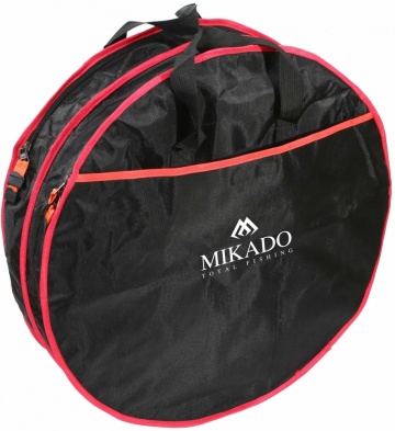 Husa Juvelnice 2 Compartimente Rotunda (63X17Cm) - Black/Red