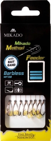Method Feeder Rig-Band-Carlig Fara Barbeta Nr. 12 / Fir Textil 0.12Mm/10Cm - 8 Buc - Img 2