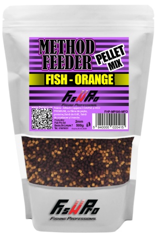 Pelete Method Feeder Pellet 500G Fish-Orange - Img 2