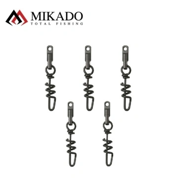 Vartej Cu Agrafa Heavy Swivel With Screwed Snap - 6Mm Black Matt - 5Buc. - Img 2