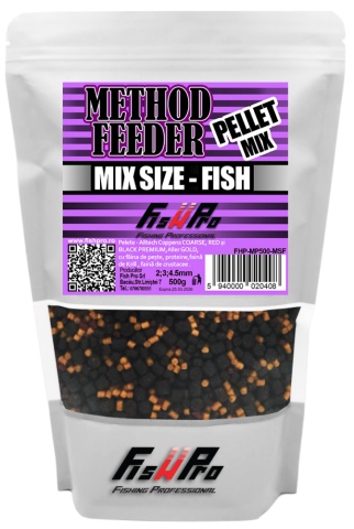 Pelete Method Feeder Pellet 500G Mix Size-Fish - Img 2