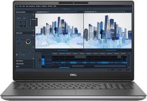 Laptop Dell Precision 7760, Intel Core i7 11850H 2.5 GHz, Nvidia RTX A4000 8 GB GDDR6, Wi-Fi, Bluetooth, WebCam, Display 17.3" 1920 by 1080, 32 GB GB DDR4, 512 GB SSD M.2 NVMe; Windows 11 Home; 3 Ani Garantie, Refurbished - Img 1
