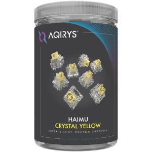 Set 55 contacte personalizate AQIRYS - HaiMu Crystal Yellow (Super Silent) - Img 1