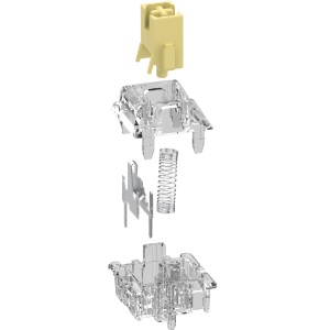 Set 55 contacte personalizate AQIRYS - HaiMu Crystal Yellow (Super Silent) - Img 7