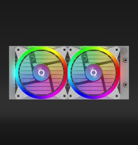 CPU Cooler Aquarius 240 AIO White ARGB - Img 2