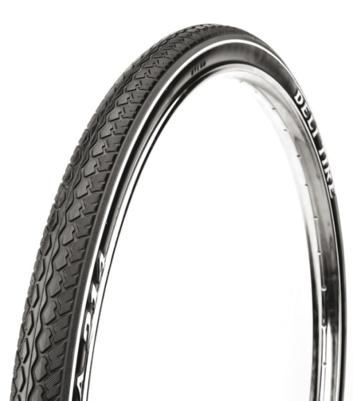 Anvelopa bicicleta,Deli Tire, K 28X1-1/2 SA-214 LITERE ALBE S+E BK