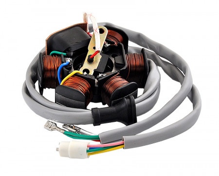 Stator Gilera Typhoon/Piaggio NRG 50-80cc (6 bobine+senzor de scanteie)