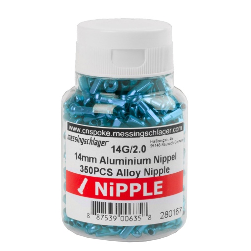 Niplu Aluminiu cnSPOKE14G-A 14 - 2 mm Albastru