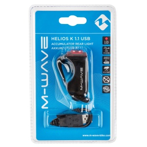 Stop Spate cu Acumulator M-WAVE "HELIOS K 1.1 USB" - Img 2