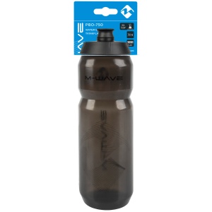 Bidon Plastic M-WAVE PBO-750 Negru - Transparent - Img 2