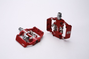 Pedale Duble HT D1 Rosu - Img 1