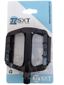 Pedale Aluminiu SXT BLACK FLAT 9/16 Negru - Img 2
