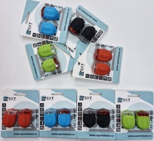 Set Flash cu Baterii SXT (Silicone) Albastru - Img 2