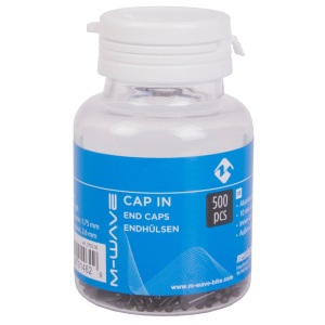 Capete Cablu CNC 1,7x10 mm M-WAVE Aluminiu Negru Anodizat - Img 2