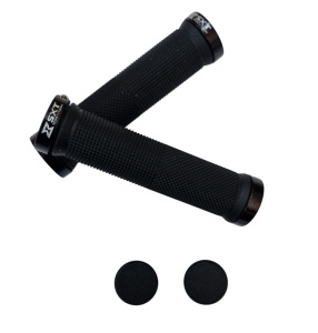Mansoane MTB SXT ZN-002 - 130 mm Lock-On Dublu Negru - Img 2